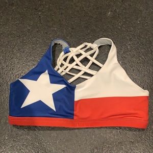 Born Primitive vitality sports bra, Texas edition